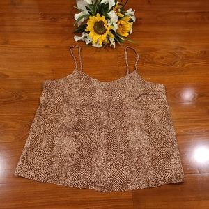 Kelly Renee Animal Print Tank Top Size Small